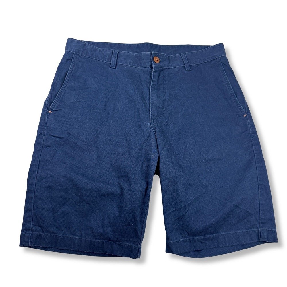 Tommy Bahama Chino Shorts Stretch Cotton Navy Blue Mens 33 Casual Resort Summer